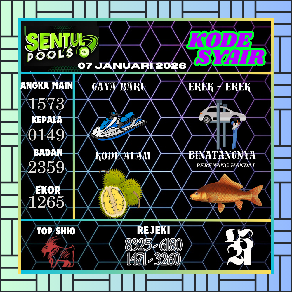 Kode Syair Sentul Pools Januari 2026