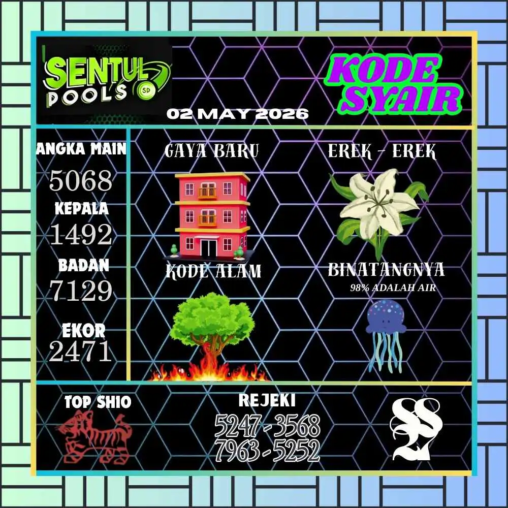 Kode Syair Sentul Pools Mei 2026

