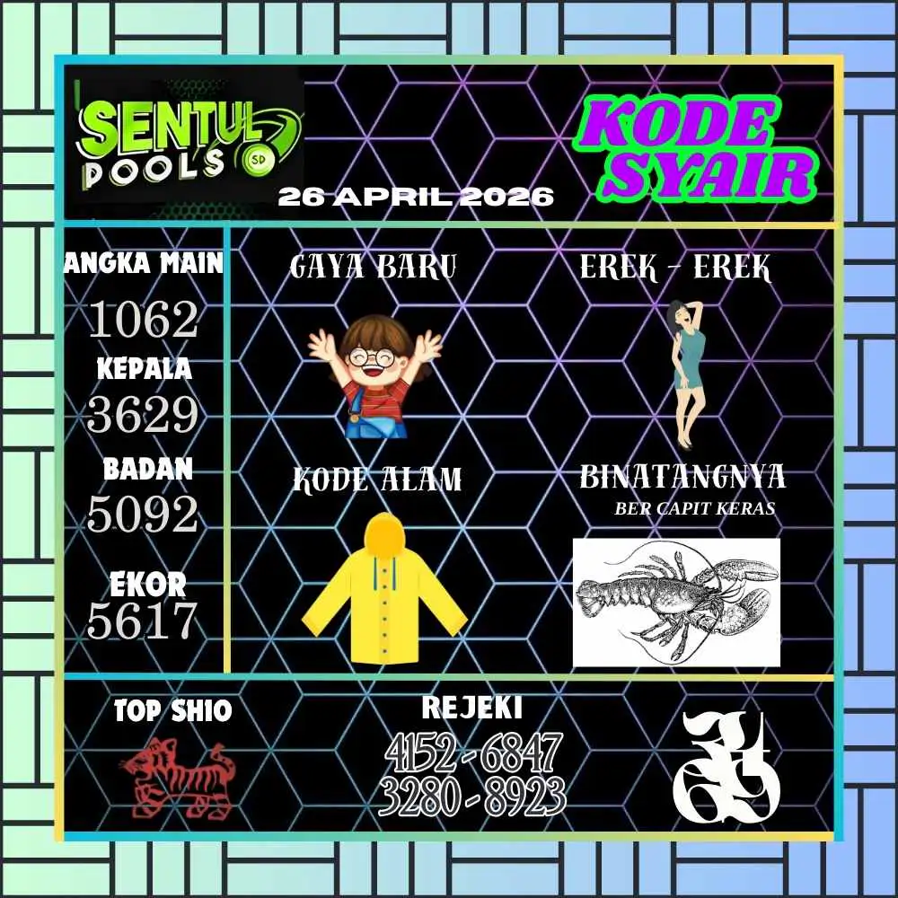 Kode Syair Sentul Pools April 2026
