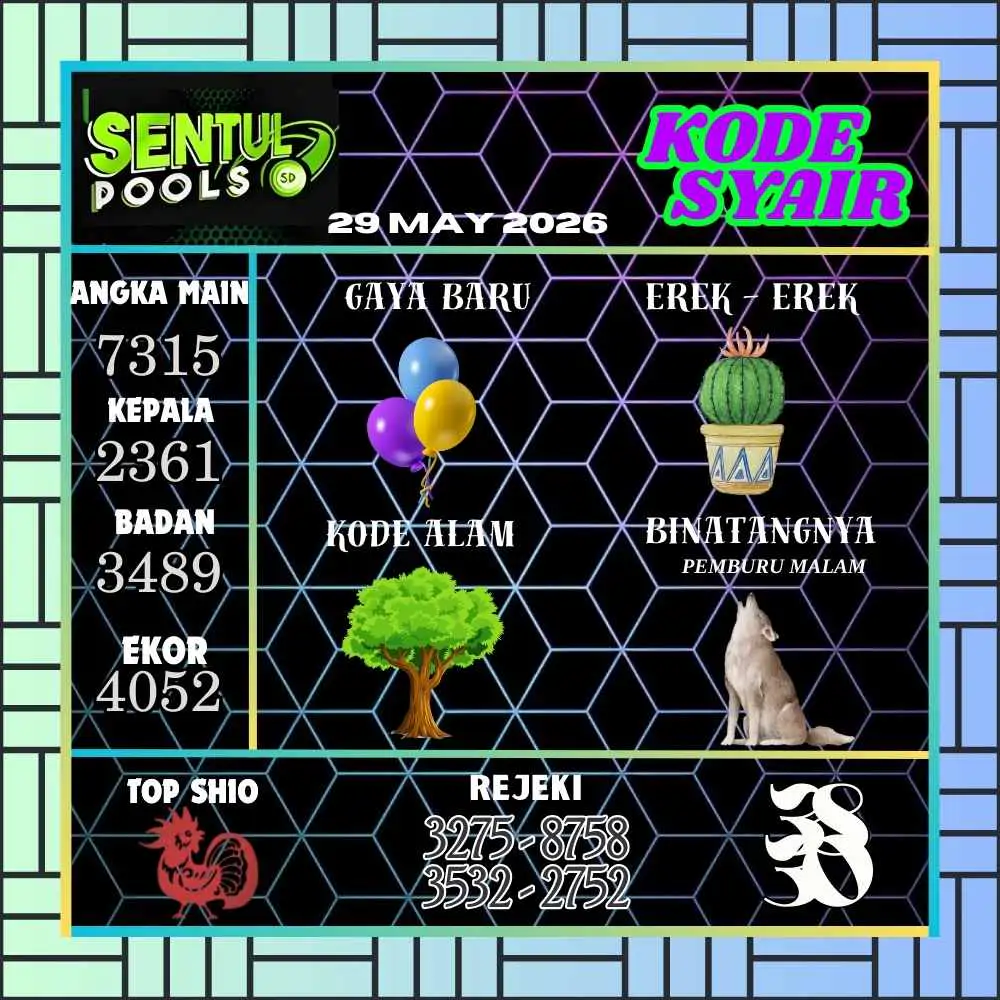 Kode Syair Sentul Pools Mei 2026