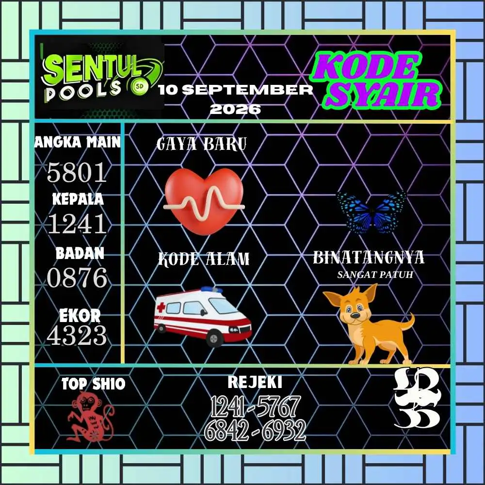 Kode Syair Sentul Pools September 2026