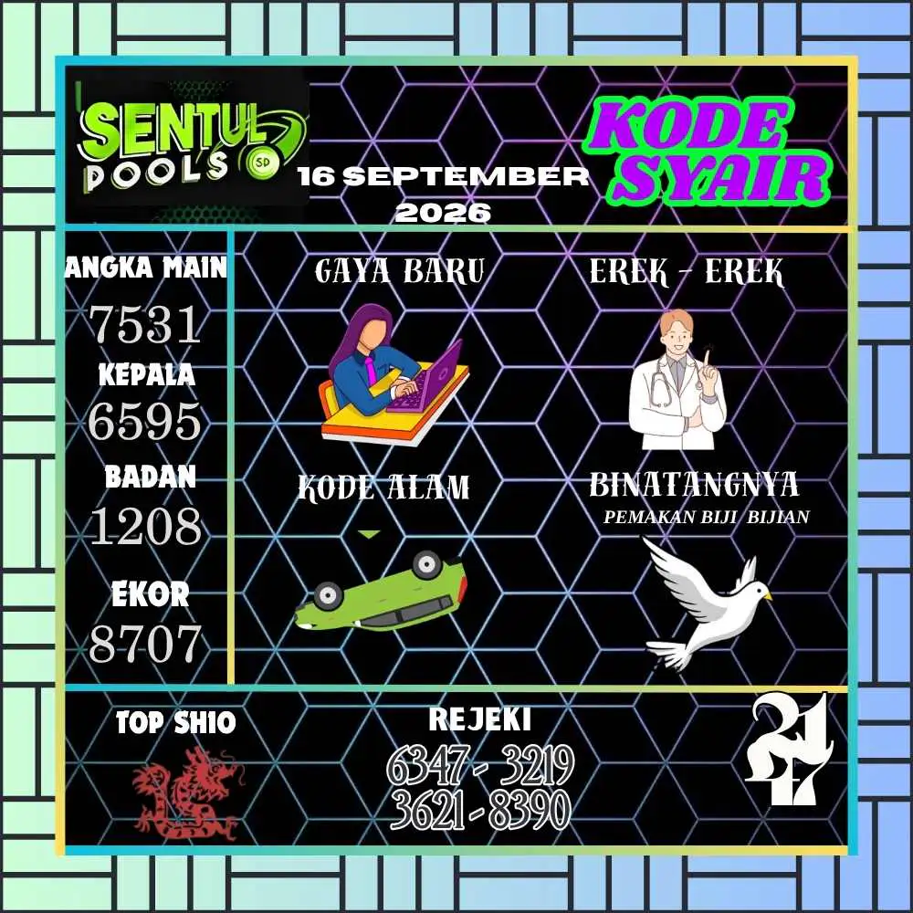 Kode Syair Sentul Pools September 2026
