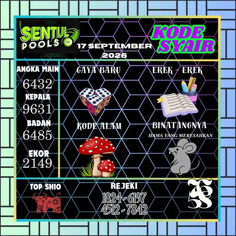 Kode Syair Sentul Pools September 2026
