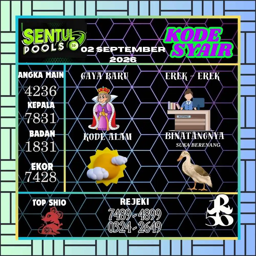 Kode Syair Sentul Pools September 2026
