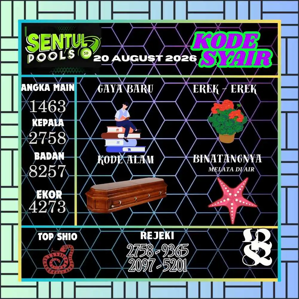 Kode Syair Sentul Pools Agustus 2026
