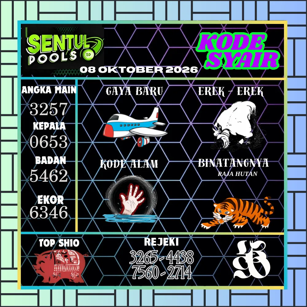 Kode Syair Sentul Pools Oktober 2026
